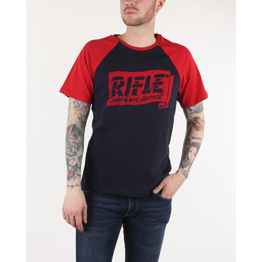 Rifle Koszulka Niebieski Czerwony Rifle L okazyjna cena BIBLOO