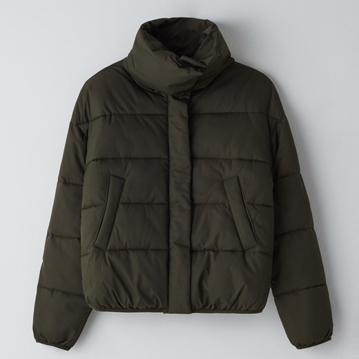 Cropp - Pikowana kurtka puffer - Khaki Cropp M Cropp