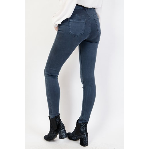 Granatowe spodnie jeansowe skinny Olika S olika.com.pl