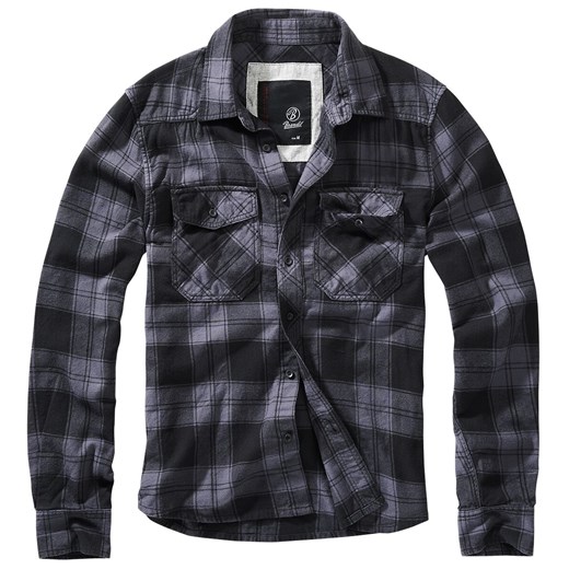 Brandit - Checkshirt - Koszula flanelowa - czarny ciemnoszary 3XL EMP