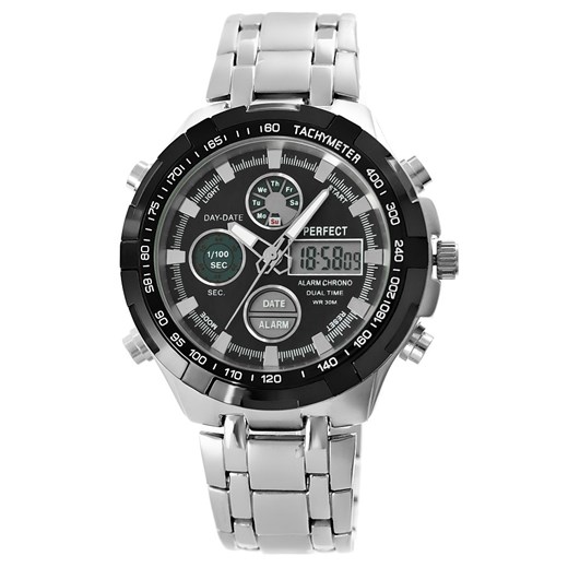 zegarek męski perfect a816-1 dual time iluminacja Moda Dla Ciebie