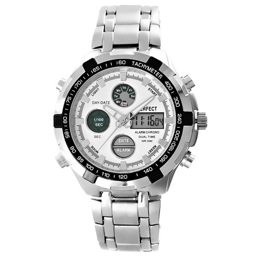 zegarek męski perfect a816-4 dual time iluminacja Moda Dla Ciebie