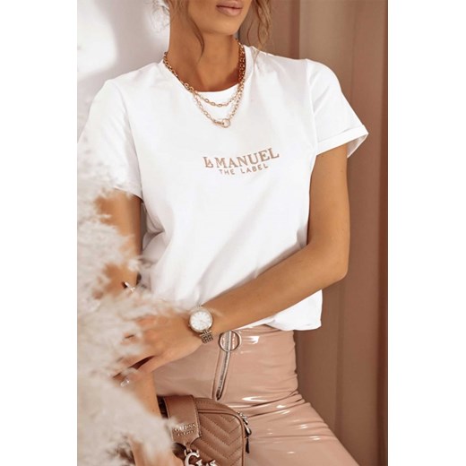 Bluzka t-shirt La Manuel biały Shopaholics Dream uniwersalny SHOPAHOLIC`S DREAM