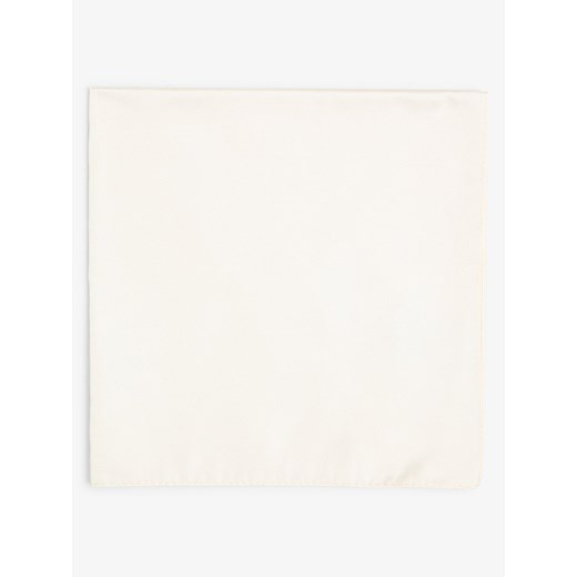 BOSS Poszetka jedwabna męska Mężczyźni Jedwab biały jednolity ze sklepu vangraaf w kategorii Poszetki i butonierki - zdjęcie 99817199