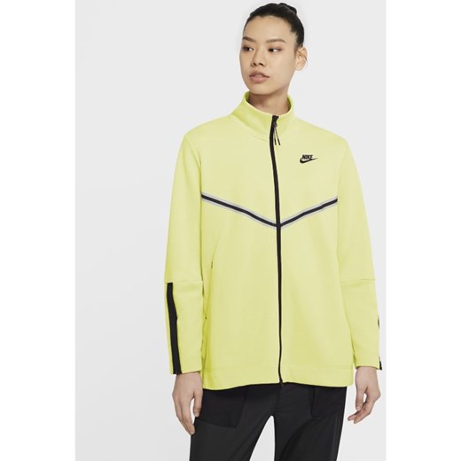 Damska bluza z kapturem i zamkiem na całej długości Nike Sportswear Tech Fleece Windrunner - Żółć Nike 2XL Nike poland
