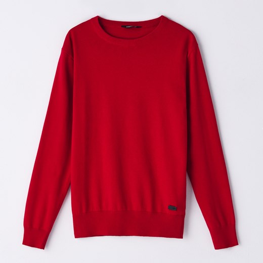 Cropp - Sweter basic - Czerwony Cropp S Cropp