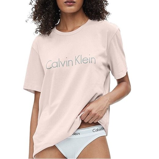 Calvin Klein Damska koszulka S / S Crew Neck Nymphs Thigh QS6105E 2NT (Rozmiar XS) Calvin Klein L Mall