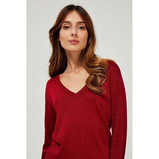 Sweter damski czerwony 