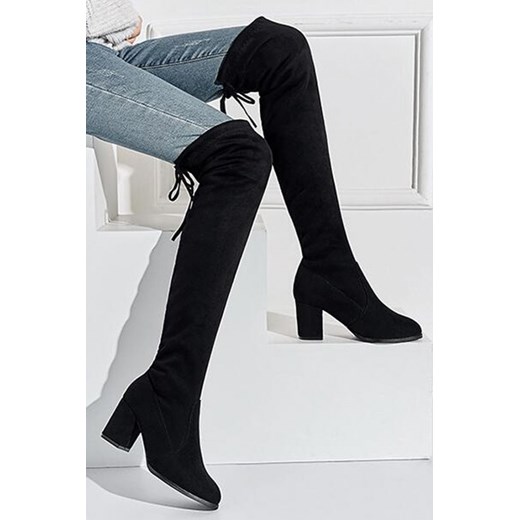 Kozaki damskie czarne IVET 