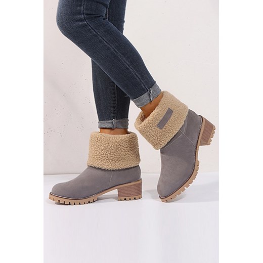 Botki damskie LARONA GREY 41 promocyjna cena Ivet Shop