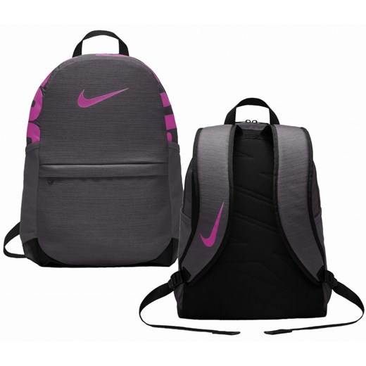 NIKE Barcelona Plecak Szkolny Sportowy Szaro - Różowy Nike darcet
