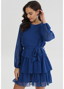 Niebieska Sukienka Roseflash ze sklepu Born2be Odzież w kategorii Sukienki - zdjęcie 100056805