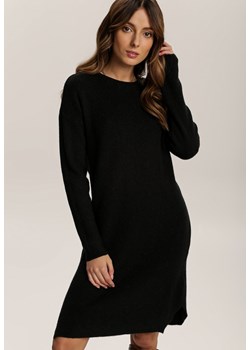 Czarna Sukienka Dzianinowa Candala ze sklepu Renee odzież w kategorii Sukienki - zdjęcie 100069448