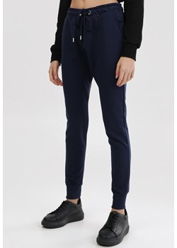 Granatowe Spodnie Dresowe Peilophi ze sklepu Born2be Odzież w kategorii Spodnie damskie - zdjęcie 100279095