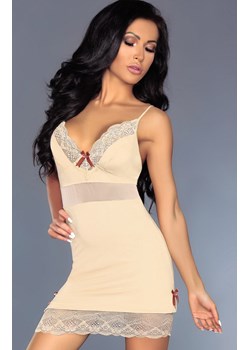 Komplet bielizny nocnej koszulka i majtki Lourdes LC 90244, Kolor beżowy, Rozmiar L/XL, LivCo Corsetti Fashion - id: 92594 - marki Livia Corsetti - 100284208 Komplet bielizny nocnej koszulka i majtki Lourdes LC 90244, Kolor beżowy, Rozmiar L/XL, LivCo Corsetti Fashion ze sklepu Intymna w kategorii Koszule nocne - zdjęcie 100284208