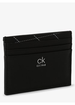 Calvin Klein Męskie etui na karty i brelok do kluczy Mężczyźni skóra czarny jednolity ze sklepu vangraaf w kategorii Portfele męskie - zdjęcie 100330679