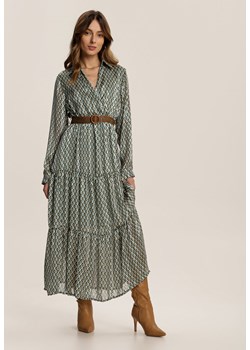 Zielona Sukienka Hyguna ze sklepu Renee odzież w kategorii Sukienki - zdjęcie 100586469