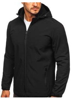 Czarna kurtka męska przejściowa softshell Denley HH017 ze sklepu Denley w kategorii Kurtki męskie - zdjęcie 100649996