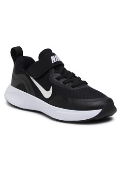 Czarne buty sportowe dziecięce Nike na rzepy 
