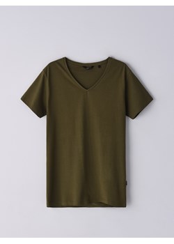 Cropp - Koszulka basic - zielony ze sklepu Cropp w kategorii T-shirty męskie - zdjęcie 101422058