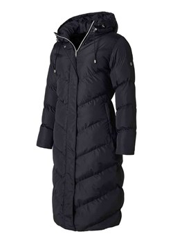 SAKI PEGGY 110 cm - Czarny damski płaszcz na zimę z kapturem, wypełnienie sztuczne. ze sklepu cordon.pl w kategorii Płaszcze damskie - zdjęcie 101549289
