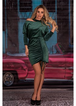 Milona Dark Green 0112 sukienka ze sklepu Świat Bielizny w kategorii Sukienki - zdjęcie 101638395