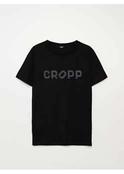 Cropp - Koszulka z nadrukiem Cropp - czarny ze sklepu Cropp w kategorii T-shirty męskie - zdjęcie 101774585