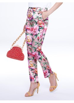 Eleganckie spodnie z motywem kwiatowym L'AF Bergamo ze sklepu Eye For Fashion w kategorii Spodnie damskie - zdjęcie 102393728