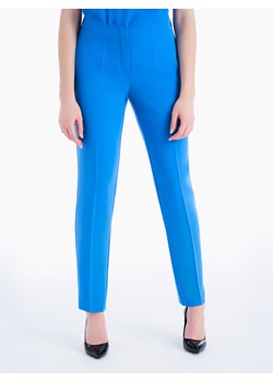 Niebieskie klasyczne spodnie w kant Potis & Verso Vita ze sklepu Eye For Fashion w kategorii Spodnie damskie - zdjęcie 102396658