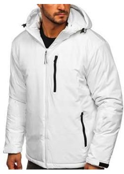 Biała kurtka męska zimowa sportowa Denley HH011 ze sklepu Denley w kategorii Kurtki męskie - zdjęcie 102956217