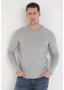 Jasnoszara Bluzka Ideld ze sklepu Born2be Odzież w kategorii T-shirty męskie - zdjęcie 103373086