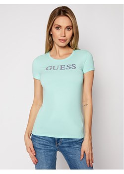 Guess bluzka damska z napisami z krótkim rękawem 