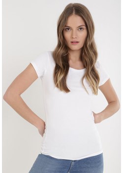 Biały T-shirt Leucypise ze sklepu Born2be Odzież w kategorii Bluzki damskie - zdjęcie 103762547