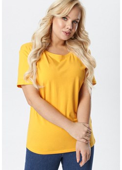 Żółty T-shirt Aetheriel ze sklepu Born2be Odzież w kategorii Bluzki damskie - zdjęcie 104010628