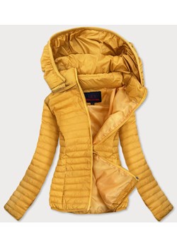 Cienka pikowana kurtka damska żółta (b11-1) ze sklepu goodlookin.pl w kategorii Kurtki damskie - zdjęcie 104021776