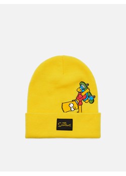 Cropp - Czapka The Simpsons - żółty ze sklepu Cropp w kategorii Czapki zimowe męskie - zdjęcie 104117409