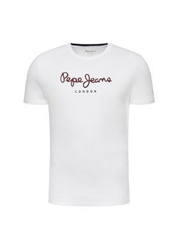 koszulka męska t-shirtpm500465  pepe jeans biała ze sklepu Royal Shop w kategorii T-shirty męskie - zdjęcie 104688057