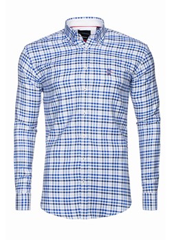 koszula męska di selentino w krate vincent slim fit ze sklepu Royal Shop w kategorii Koszule męskie - zdjęcie 104689877