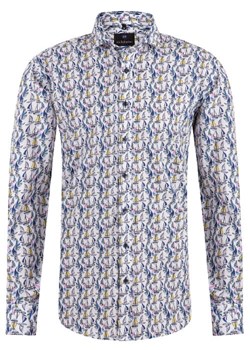 koszula męska di selentino w żaglówki slim ze sklepu Royal Shop w kategorii Koszule męskie - zdjęcie 104690419