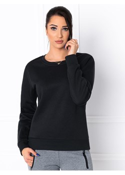 Edoti.com bluza damska krótka czarna casual 
