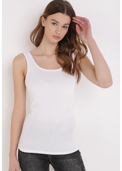 Biały Top Bawełniany Aestina ze sklepu Born2be Odzież w kategorii Bluzki damskie - zdjęcie 104883858