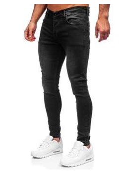 Czarne spodnie jeansowe męskie skinny fit Denley R924 ze sklepu Denley w kategorii Jeansy męskie - zdjęcie 104887708