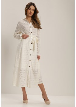 Kremowa Sukienka Loraila ze sklepu Renee odzież w kategorii Sukienki - zdjęcie 105329498