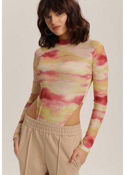 Żółte Body Loraena ze sklepu Renee odzież w kategorii Bluzki damskie - zdjęcie 105333069