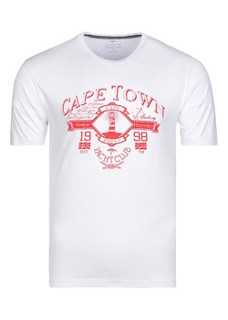 Fynch-Hatton T-shirt  Koszulka z Nadrukiem White ze sklepu zantalo.pl w kategorii T-shirty męskie - zdjęcie 105387469
