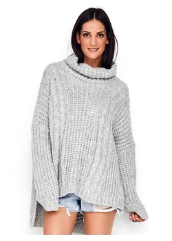 Sweter w kolorze szarym ze sklepu Limango Polska w kategorii Swetry damskie - zdjęcie 105650926