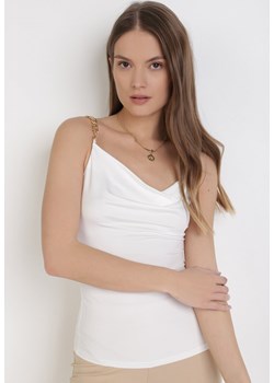 Biały Top Clypheme ze sklepu Born2be Odzież w kategorii Bluzki damskie - zdjęcie 105667566