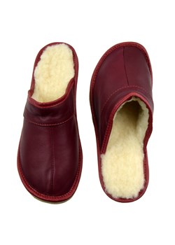 Skórzane pantofle damskie ze sklepu JK-Collection w kategorii Kapcie damskie - zdjęcie 105722087