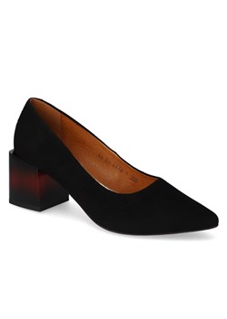 Czółenka Laura Messi 2278/300 Czarne zamsz ze sklepu Arturo-obuwie w kategorii Czółenka - zdjęcie 105816946
