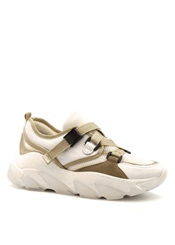 Białe sportowe buty na grubej podeszwie 256D ze sklepu NESCIOR w kategorii Buty sportowe damskie - zdjęcie 105990219